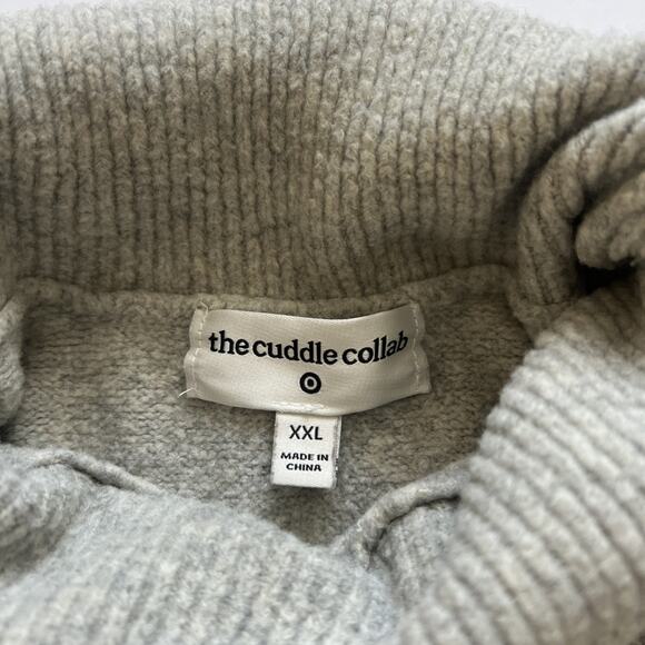 The Cuddle Collab X Target Sweater Womens XXL Gray I'm More Of A Dog Person Cozy - Picture 3 of 8